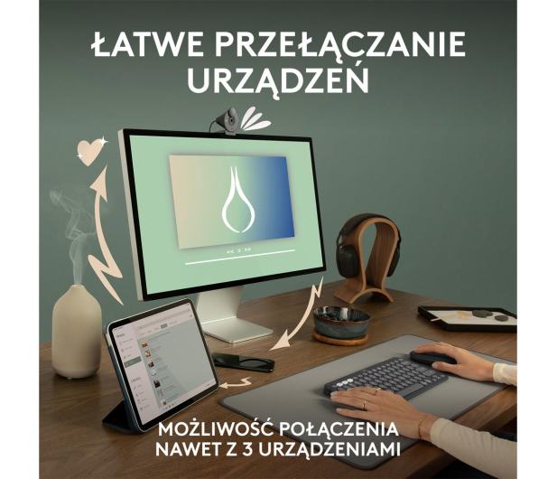 LOGITECH M350s 910-007014 różowa - 1172759 - zdjęcie 8